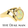 Glorious Australian Crystal Opal 18K Yellow Gold Ring - 421-00133 - Image 4
