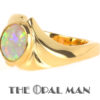Glorious Australian Crystal Opal 18K Yellow Gold Ring - 421-00133 - Image 6