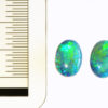 Blue/Green Oval Australian Opal Doublet Matched Set - 1.58ct - Image 2