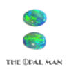 Blue/Green Oval Australian Opal Doublet Matched Set - 1.58ct - Image 4