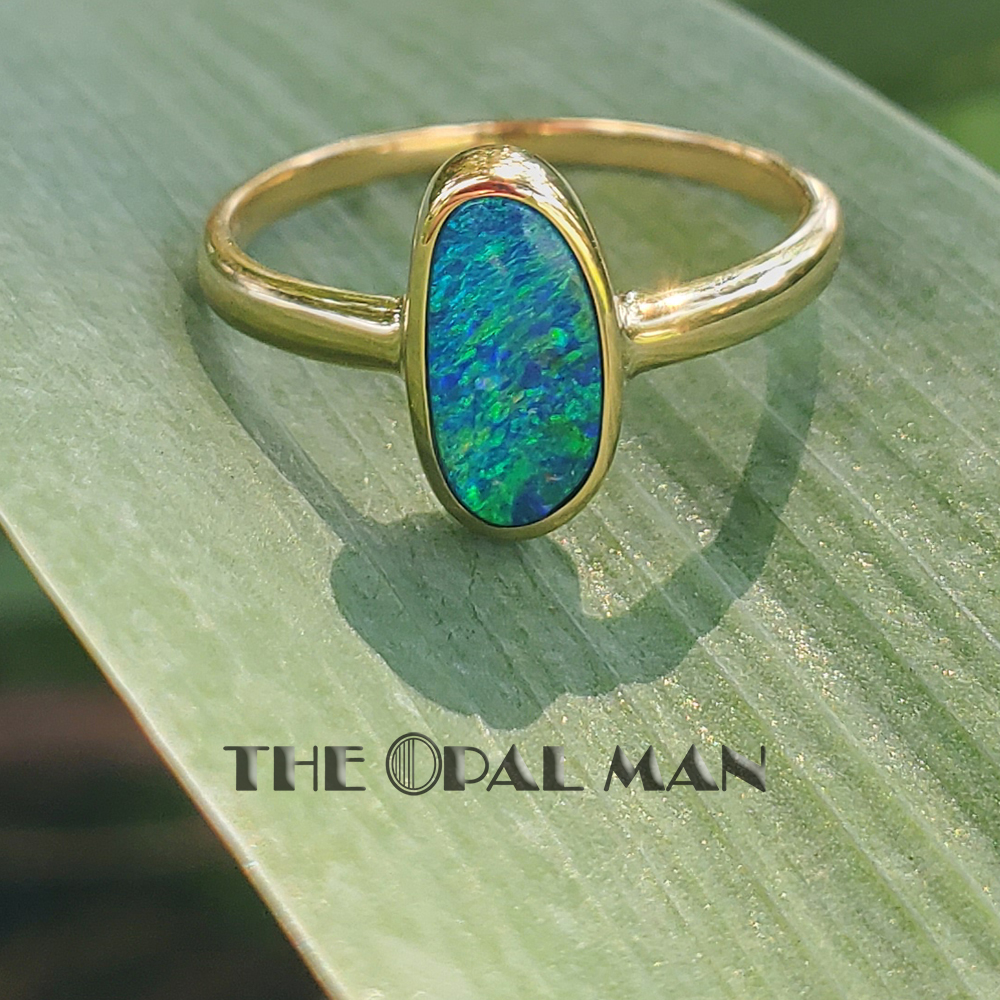 14k gold outlet opal ring