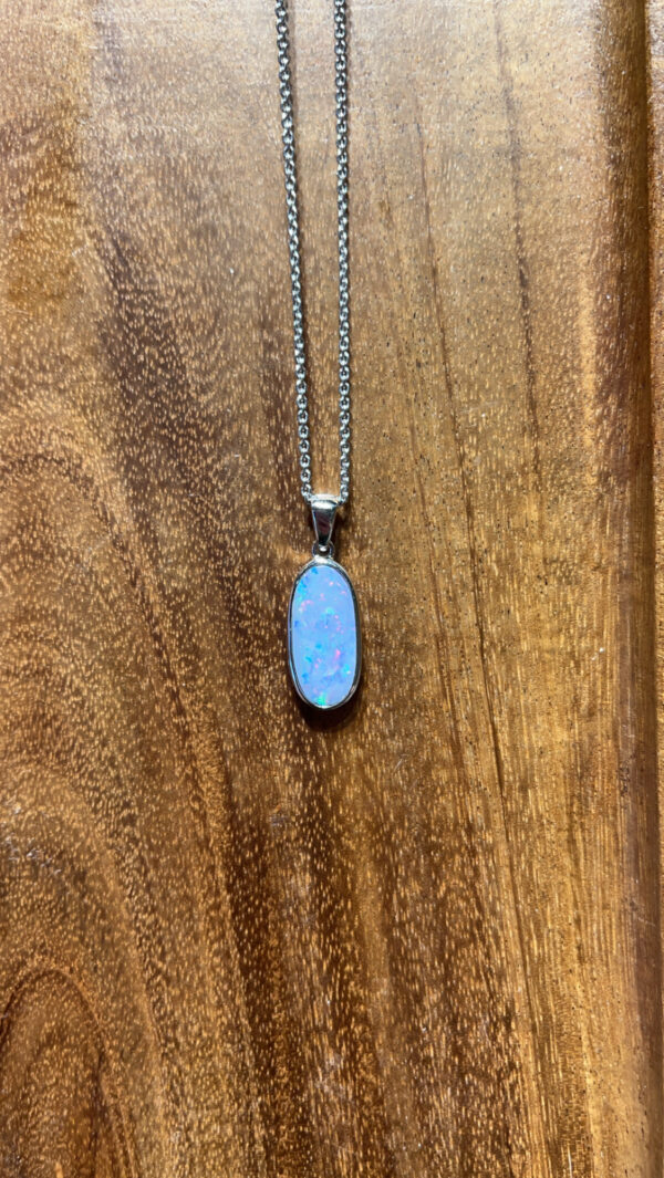 Doublet Opal set in Sterling Silver