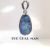 Aurora Lights Australian Opal Doublet Sterling Silver Pendant - 230-03497