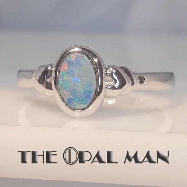 Spring's Glow Australian Opal Doublet Sterling Silver Ring - 200-02556 - Image 5