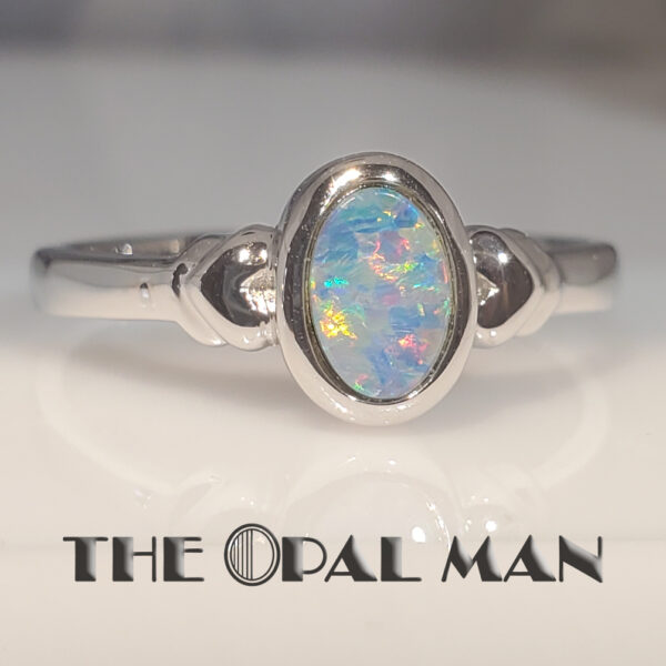 Spring's Glow Australian Opal Doublet Sterling Silver Ring - 200-02556 - Image 2
