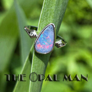 Enchanting Glow Australian Opal Doublet Sterling Silver Ring - 200-02573