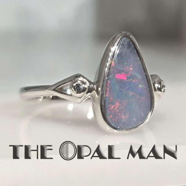 Enchanting Glow Australian Opal Doublet Sterling Silver Ring - 200-02573 - Image 3
