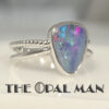 Astral Flame Australian Opal Doublet Sterling Silver Ring - 200-02582 - Image 3