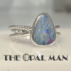 Astral Flame Australian Opal Doublet Sterling Silver Ring - 200-02582 - Image 6
