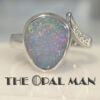 Glittering Australian Opal Doublet Sterling Silver Ring - 200-02591 - Image 4