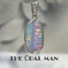 Pastel Dream Australian Opal Doublet Sterling Silver Pendant - 230-03570