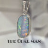 Pastel Dream Australian Opal Doublet Sterling Silver Pendant - 230-03570 - Image 2