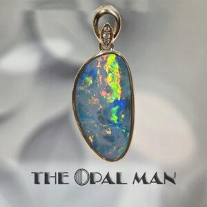 Mystic Jewel Australian Opal Doublet 14K Yellow Gold Pendant - 424-00489
