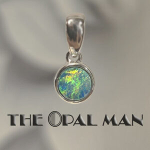Island Gleam Australian Opal Doublet Sterling Silver Pendant - 230-03573